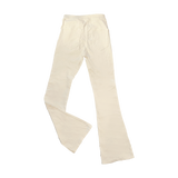 High waist Flared / Bootcut Off White Denim - Size 36 - Bershka (8755054739804)