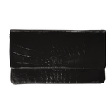 Reclaimed Leather Shoulder Bag - Black (8483280355676)