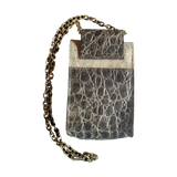 Reclaimed Leather Cross Body/ Belt Mobile Pouch (8484645732700)