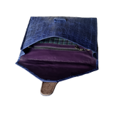 Reclaimed Embossed Leather Clutch bag (8490712236380)