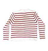 Beige & Red Stripes Cardigan (8749828931932)