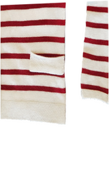 Beige & Red Stripes Cardigan (8749828931932)