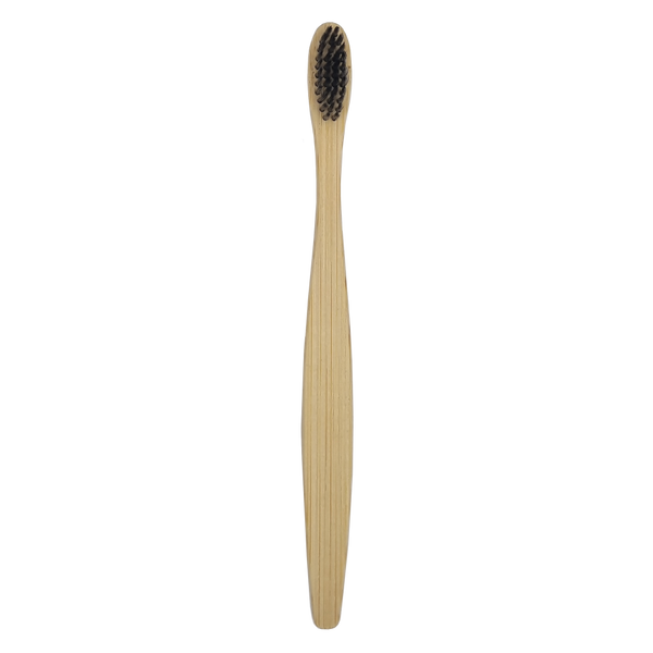Bamboo Toothbrushes - Black Bristles- Pack of 2 (6936054464691)