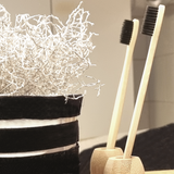 Bamboo Toothbrushes - Black Bristles- Pack of 2 (6936054464691)