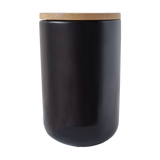 Ceramic Storage Jar - Black - 1000ml (6891821367475)