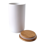 Ceramic Storage Jar - White - 1000ml (6844185641139)