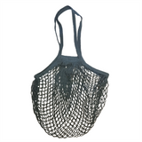 Long Handles - Organic Cotton Grocery Shopping Net - Pine Green (7316661108915)