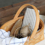 Portable Hand Woven Rattan Basket - Large (6854568378547)
