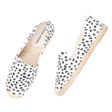 Espadrilles Rubber Sole - Dotted White (6855852359859)