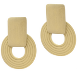 Handmade Ethnic Wooden Drop Earrings (7263476220083)