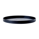 Round Hard Wood Tea Tray (6862083326131)