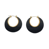 Natural Wood Hoop Earrings (6937702891699)