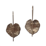 Golden Brass Drop Earrings (7294394073267)