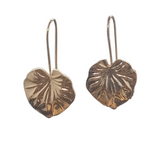 Golden Brass Drop Earrings (7294394073267)