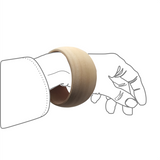 Natural Wood Bangle (7289376669875)