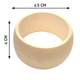 Natural Wood Bangle (7289376669875)