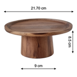 Hard Wood Cake Stand - Medium (6829065371827)