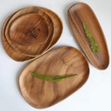 Oblong Hard Wood Snack Tray (6846534746291)