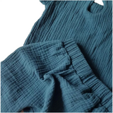 Organic Cotton Baby Set - Short and Top - Dark Blue (7288989384883)
