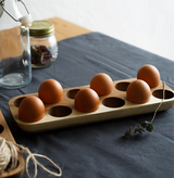 Hard wood Eggs Rack - 2 Rows - 12 holes (6852223729843)