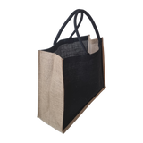 Jute Grocery Shopping Tote- Black (6970414956723)