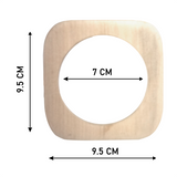 Natural Wood Squoval Bangle (7289392103603)