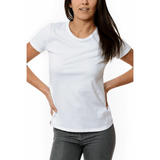 Round Neck Organic cotton T-Shirt - Women (6200841568435)
