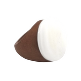 Wooden and Mother of Pearl Ring (7274903699635)