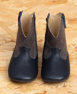 Baby Western Boots Amaury- First Step - Marine Taupe (6186221273267)