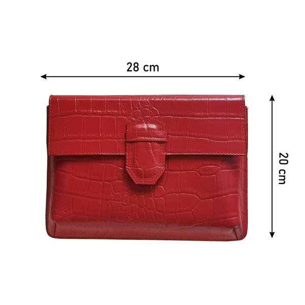 Reclaimed Leather Pouch - Rouge (8480166773084)