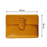 Reclaimed Leather Pouch - Saffron (8481889091932)