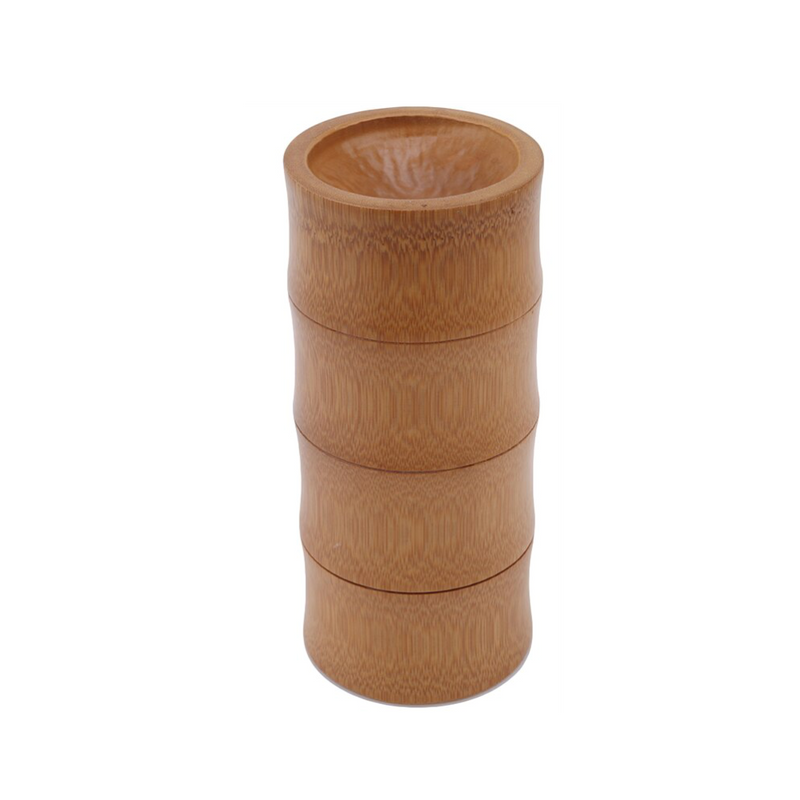 Bamboo Storage Jar - Size Large (6188330418355)