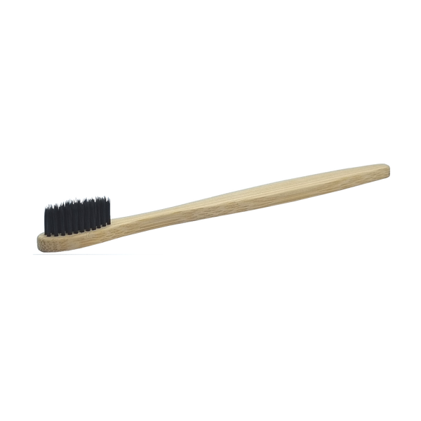 Bamboo Toothbrushes - Black Bristles- Pack of 2 (6936054464691)