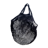Organic Cotton - Grocery Shopping Mesh Bag - Black (6981981569203)