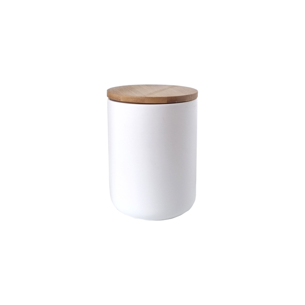 Ceramic Storage Jar- White - 800 ml (6891782963379)