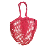 Long Handles - Organic Cotton Grocery Shopping Net - Turquoise (7277578649779)