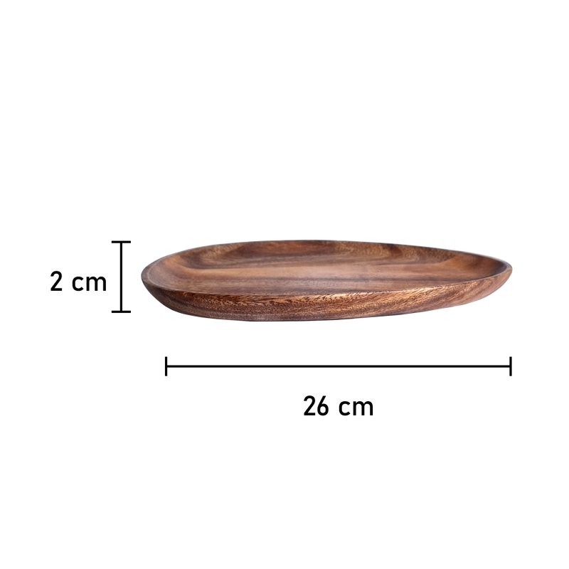 Hard Wood Snack Tray (6844147925171)