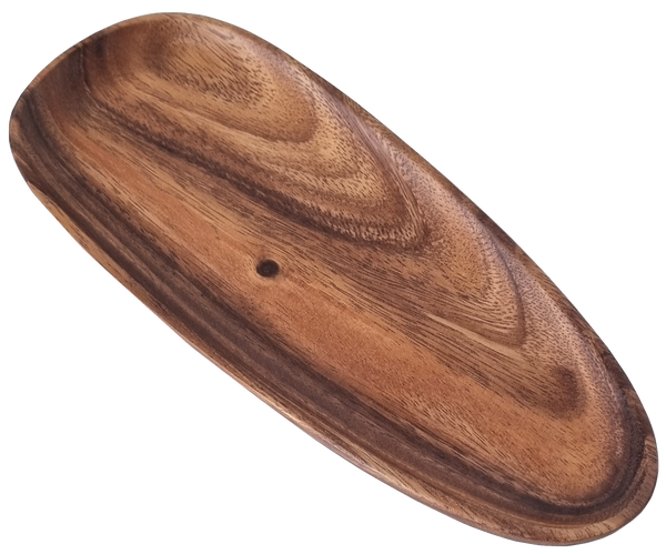 Oblong Hard Wood Snack Tray (6846534746291)