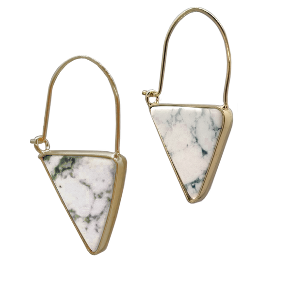Hoop Earrings in Jadeite - Hand Made (7263237046451)