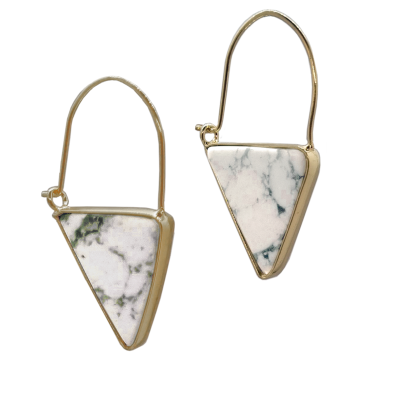 Hoop Earrings in Jadeite - Hand Made (7263237046451)