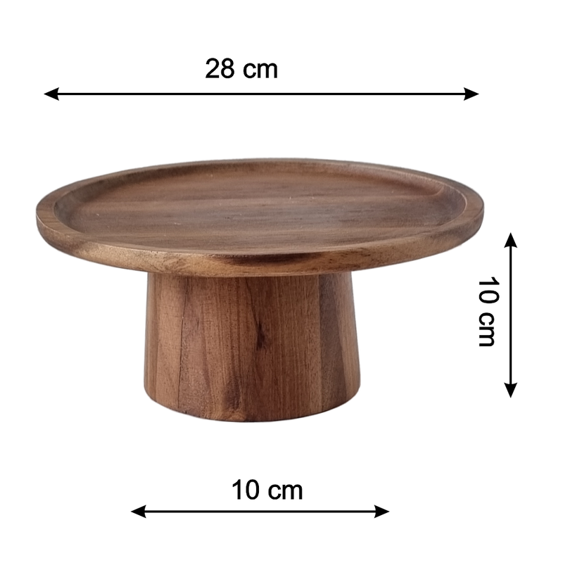 Hard Wood Cake Stand - Large (6827901452467)