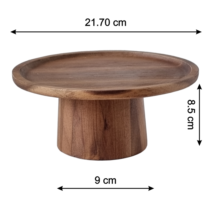 Hard Wood Cake Stand - Large (6827901452467)