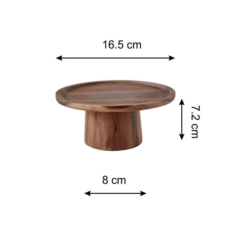 Hard Wood Cake Stand - Large (6827901452467)