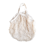 Organic Cotton - Reusable Grocery Mesh Shopping Bag - Beige (7286528508083)