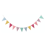 Pastel Party Flag Garland - Natural Jute (6256002105523)