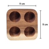 Hard wood Eggs Rack - 4 holes (6854601375923)