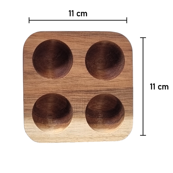 Hard wood Eggs Rack - 4 holes (6854601375923)