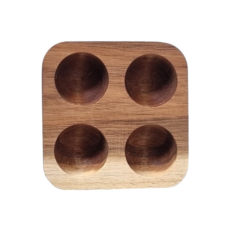 Hard wood Eggs Rack - 4 holes (6854601375923)