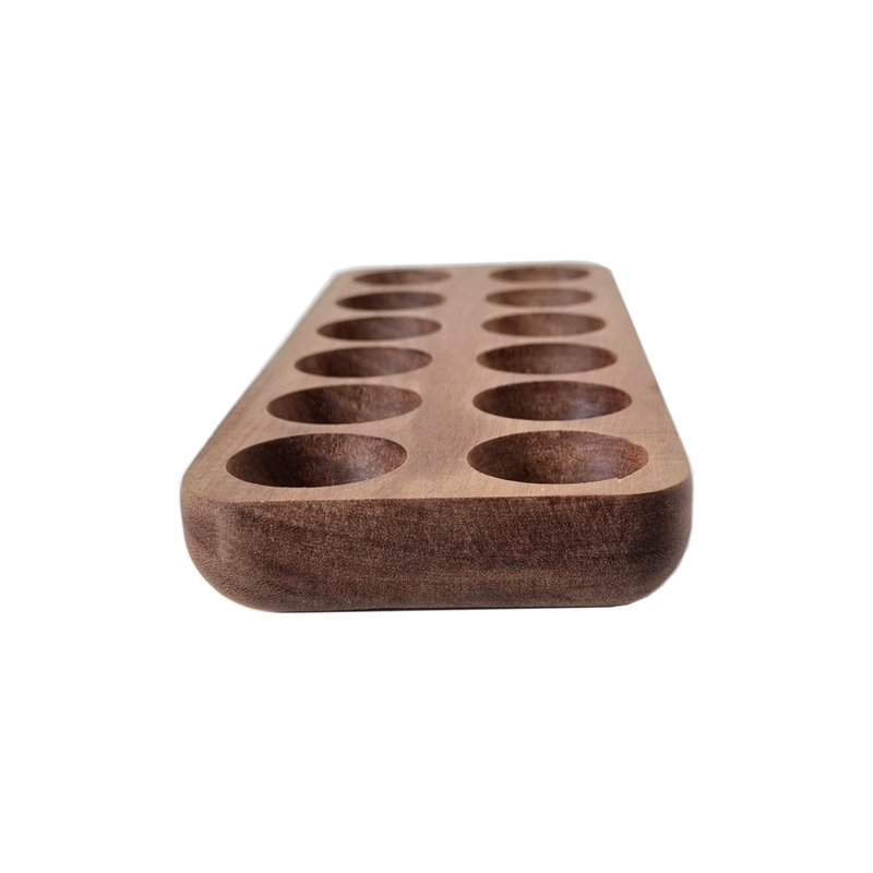 Hard wood Eggs Rack - 2 Rows - 12 holes (6852223729843)