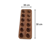 Hard wood Eggs Rack - 2 Rows - 12 holes (6852223729843)